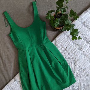 Zara | Green Low-back Cocktail Dress